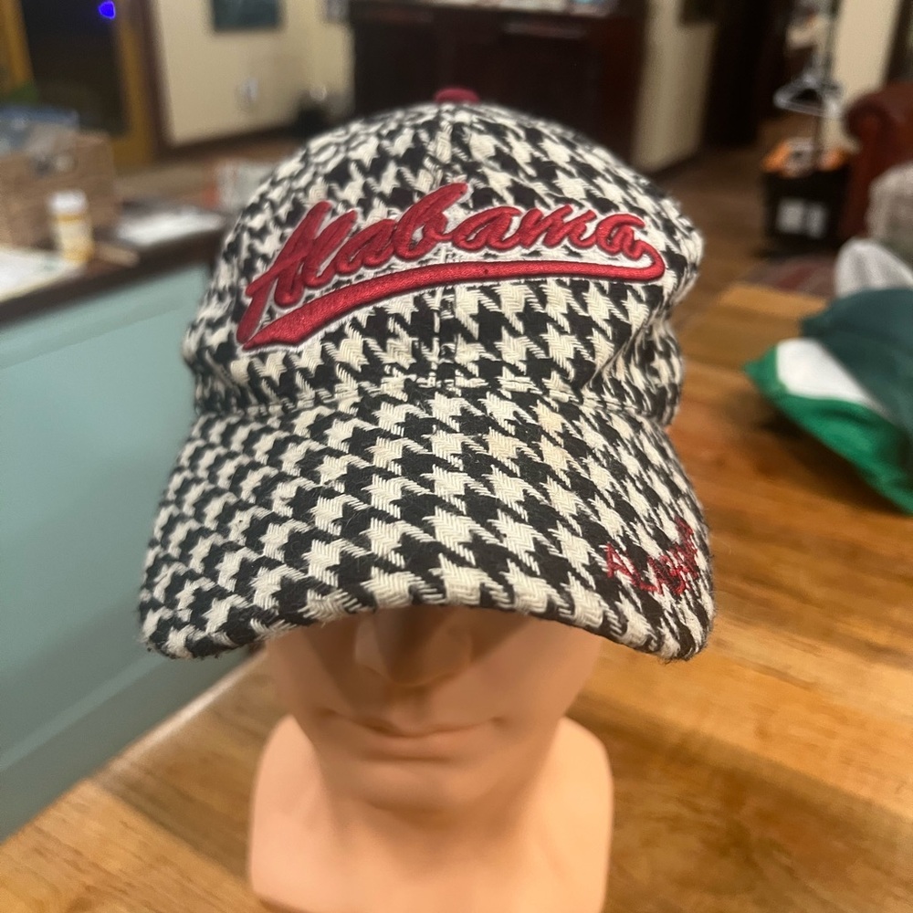 University of Alabama Houndstooth Cap - Black, White & Red